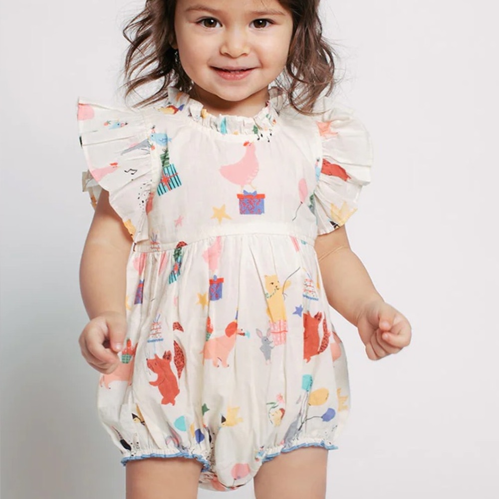 NWT Pink Chicken Jennifer Bubble Romper